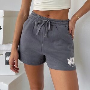 White Fox Boutique Charcoal Athletic Shorts